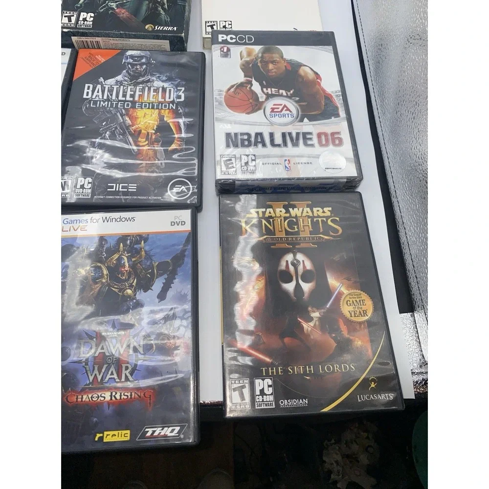 Lot Of 10 Various Vintage PC CD ROM Computer Video Games - Stars Wars Knights